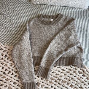 Garage Women's Knit Sweater - Brown and Gray